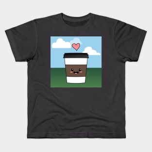 Happy little coffee Kids T-Shirt